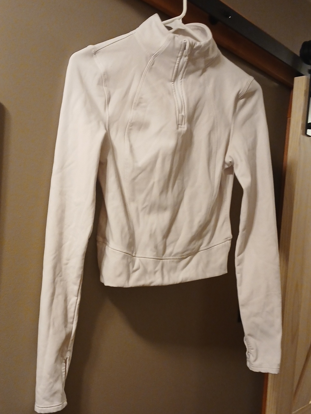 Yogalicious White Half‑Zip Active Jacket